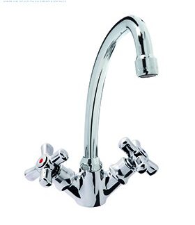 ONE HOLE TAP “U” SPOUT Ø18X180, CROSS HANDLE